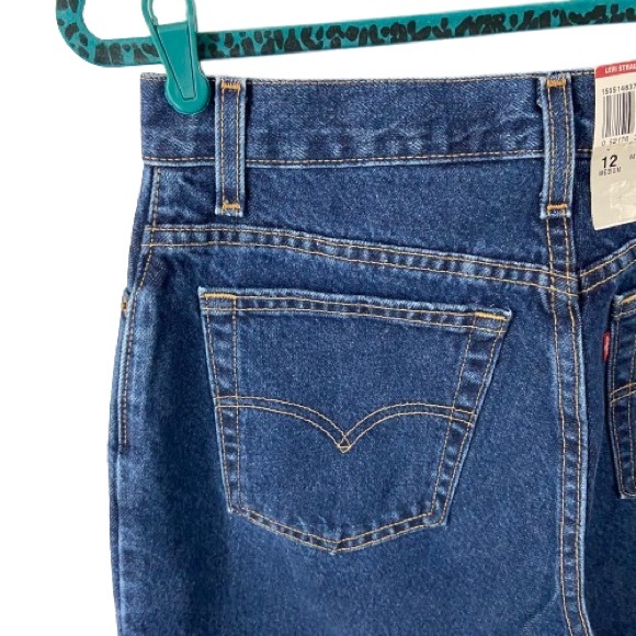 DEADSTOCK Vintage Y2K Levi’s 550 High Rise Mom Jeans Size 12 *READ* - Picture 11 of 15